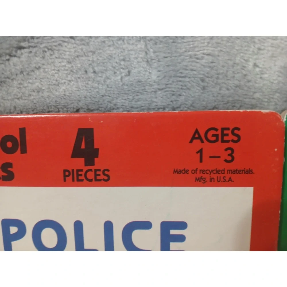Vtg PuzzlePatch Preschool Puzzles Set of 6 Ages 1-3 Cardboard 1992 Made in‎ USA